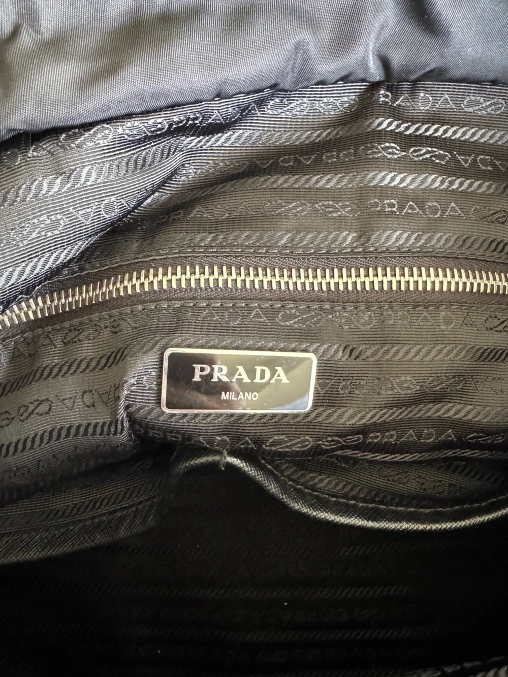 Authentic Prada Nylon Black Diaper Bag